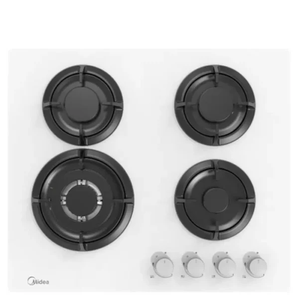 כיריים גז מידאה 60GH503 6754  זכוכית לבנה