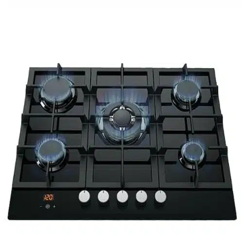 כיריים גז לי ונט HOT676 זכוכית שחורה