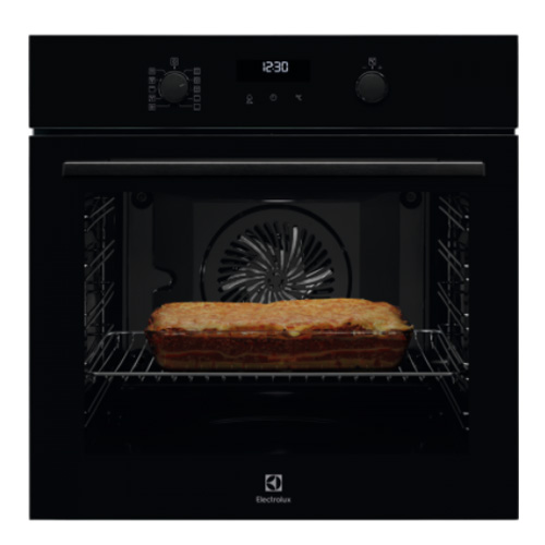 תנור אפיה בילד אין אלקטרולוקס EOP6524K זכוכית שחורה