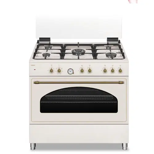 תנור בישול ואפיה משולב פוג'יקום  FJ-C9060B קרם