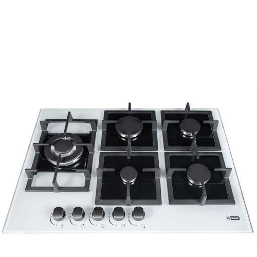 כיריים גז לי ונט HOT686 זכוכית לבנה