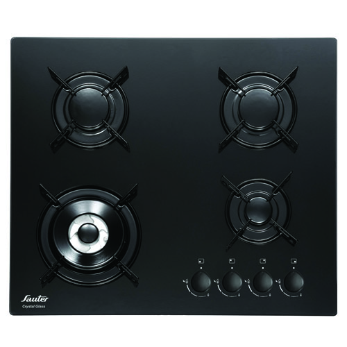 כיריים גז סאוטר SHG6020B זכוכית שחורה