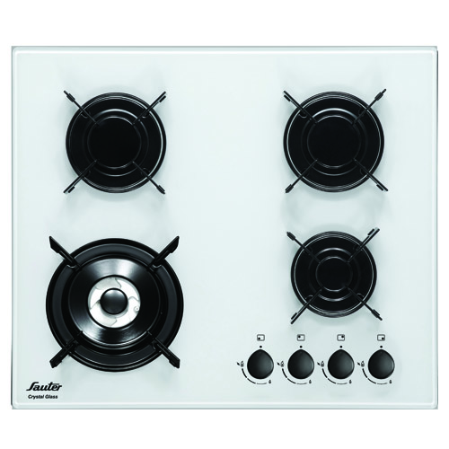 כיריים גז סאוטר SHG6020W זכוכית לבנה