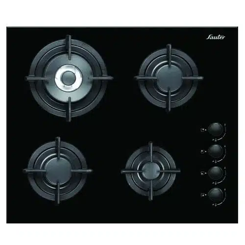 כיריים גז סאוטר SHG6050B זכוכית שחורה