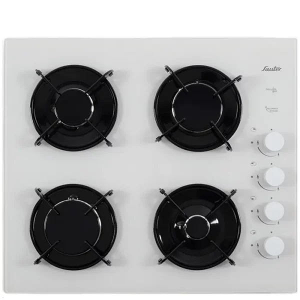 כיריים גז סאוטר SHG870W  זכוכית לבנה