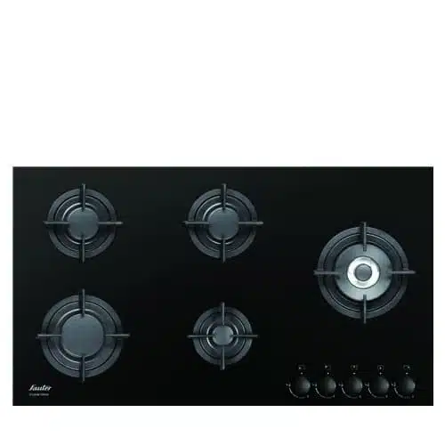 כיריים גז סאוטר SHG9095B זכוכית שחורה