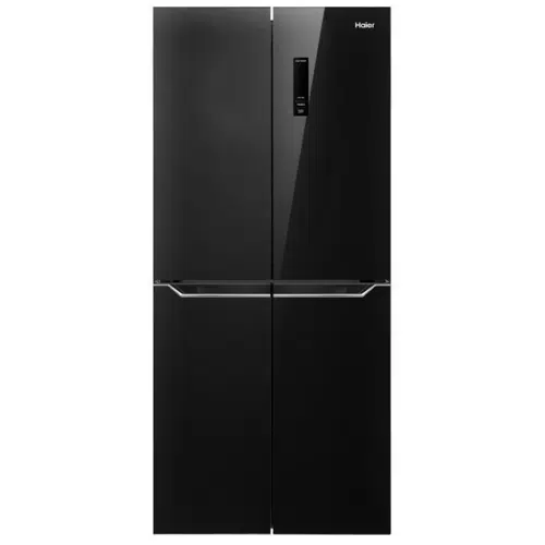 מקרר מקפיא תחתון 4 דלתות האייר HRF4494FB  זכוכית שחורה