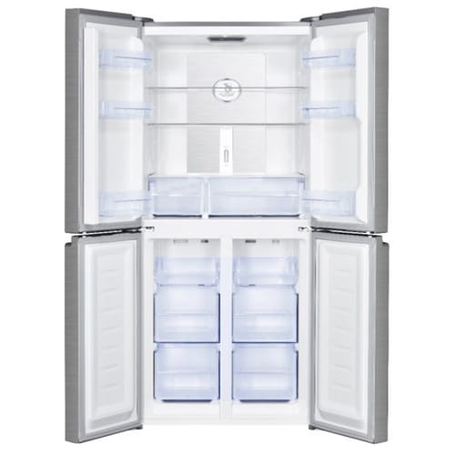 מקרר מקפיא תחתון 4 דלתות האייר HRF4494FW זכוכית לבנה