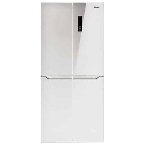 מקרר מקפיא תחתון 4 דלתות האייר HRF4494FW זכוכית לבנה