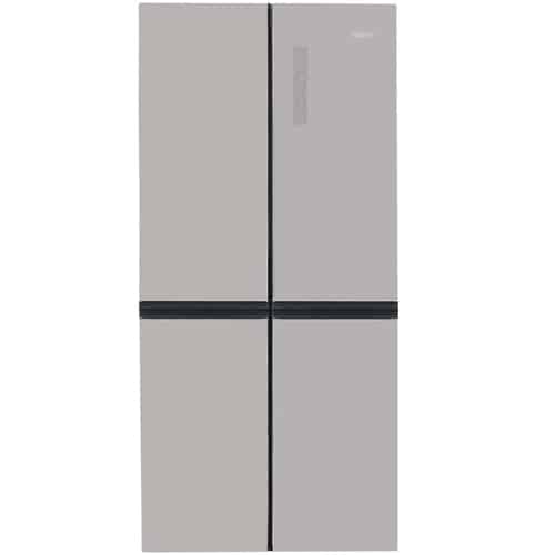 מקרר מקפיא תחתון 4 דלתות האייר HRF-490FGS זכוכית כסופה