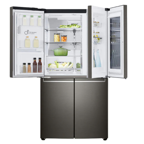 מקרר מקפיא תחתון 4 דלתות אל ג'י GR-X720INS זכוכית נירוסטה