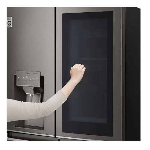 מקרר מקפיא תחתון 4 דלתות אל ג'י GR-X720INS זכוכית נירוסטה