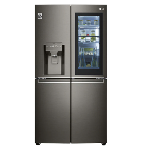 מקרר מקפיא תחתון 4 דלתות אל ג'י GR-X720INS זכוכית נירוסטה