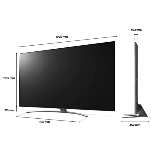 טלוויזיה 75  אינץ' אל ג'י 75QNED816QA