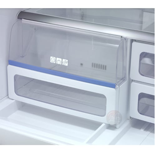 מקרר מקפיא תחתון 4 דלתות שרפ SJ8910SL זכוכית כסופה