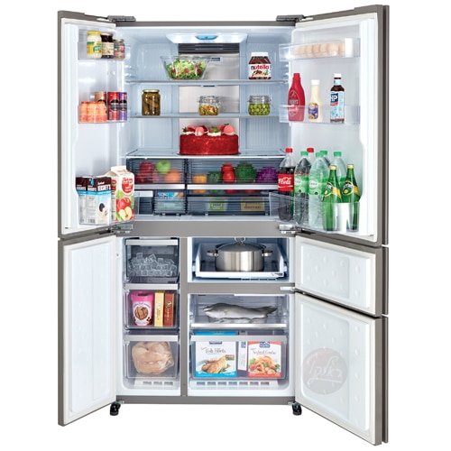 מקרר מקפיא תחתון 5 דלתות שרפ SJ9630WH לבן