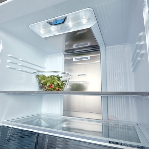 מקרר מקפיא תחתון 5 דלתות שרפ SJ9630WH לבן