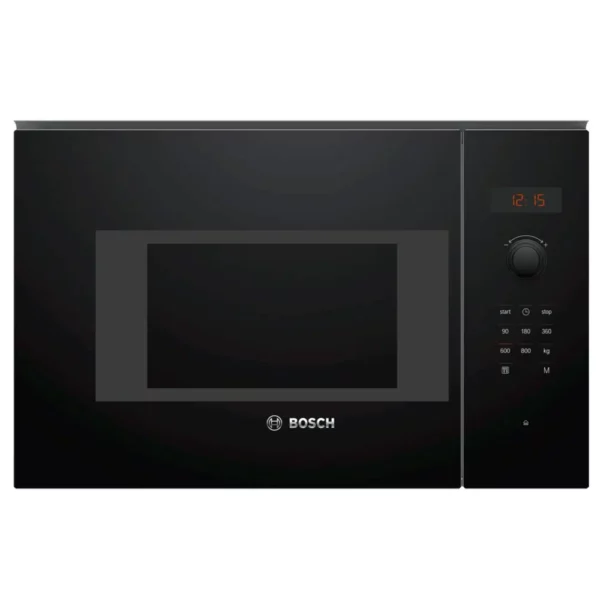 מיקרוגל בנוי משולב גריל בוש BFL523MB1F שחור