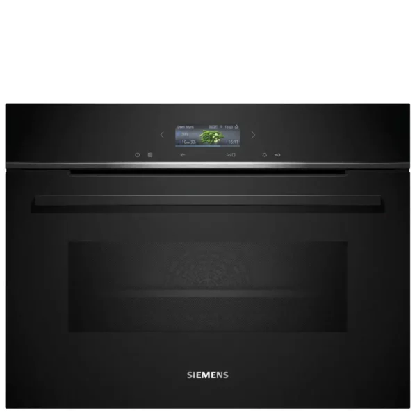 תנור אפיה בילד אין משולב מיקרוגל סימנס CM724G1B1  שחור