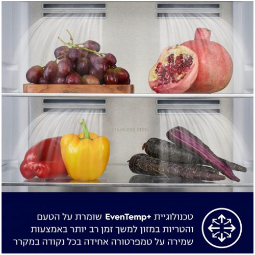 מקרר מקפיא תחתון 4 דלתות אלקטרולוקס EQE5609BA שחור מקרר מקפיא תחתון 4 דלתות אלקטרולוקס EQE5609BA שחור