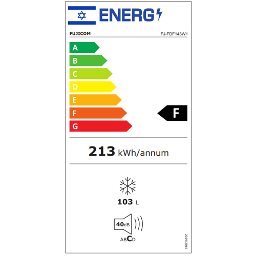 מקפיא De Frost פוג'יקום FJFDF143/145W1 לבן