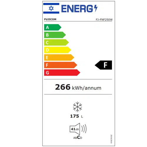 מקפיא No Frost פוג'יקום FJ-FNF255W לבן