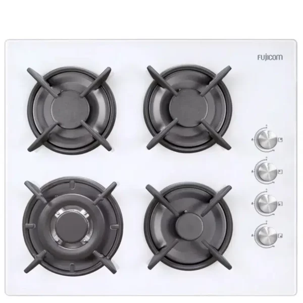 כיריים גז פוג'יקום GH755W זכוכית לבנה