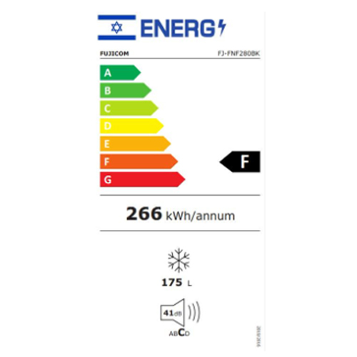 מקפיא No Frost פוג'יקום FJ-FNF280BK שחור