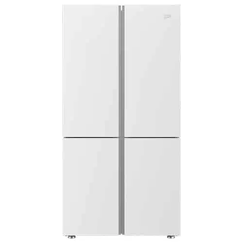 מקרר מקפיא תחתון 4 דלתות בקו GN-1406221GW זכוכית לבנה
