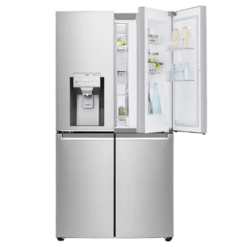 מקרר מקפיא תחתון 4 דלתות אל ג'י GRJ920SDID  נירוסטה מוברשת