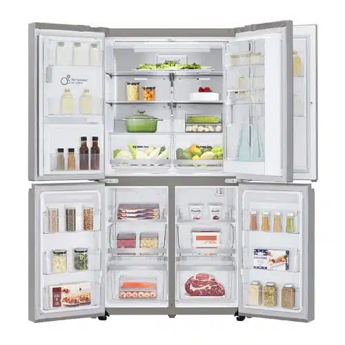 מקרר מקפיא תחתון 4 דלתות אל ג'י GRJ920SDID  נירוסטה מוברשת