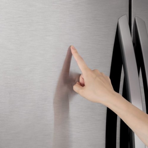 מקרר מקפיא תחתון 3 דלתות אל ג'י GRB265MAJ נירוסטה