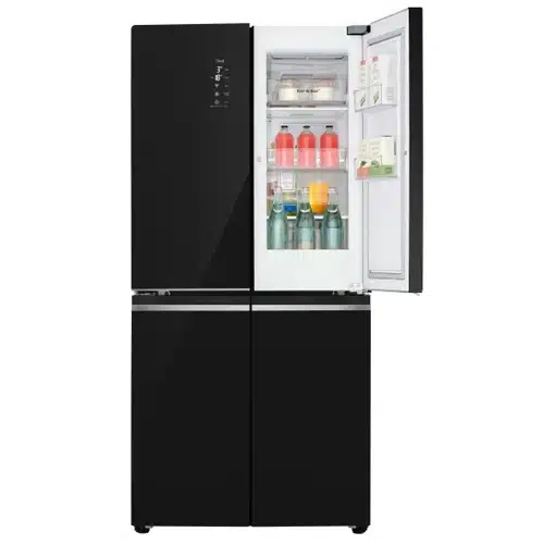 מקרר מקפיא תחתון 4 דלתות אל ג'י GRB608BDID שחור