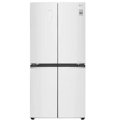 מקרר מקפיא תחתון 4 דלתות אל ג'י GRB608WDID זכוכית לבנה