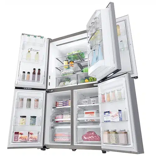 מקרר מקפיא תחתון 4 דלתות אל ג'י GRJ720XDID נירוסטה מוברשת