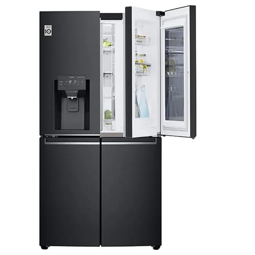 מקרר מקפיא תחתון 4 דלתות אל ג'י GRX920INS שחור