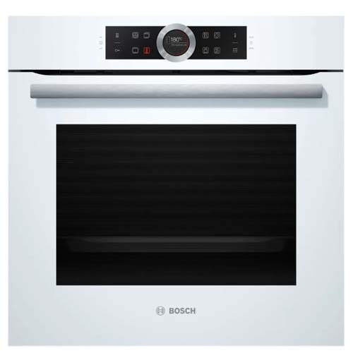 תנור אפיה בילד אין בוש HBG675BW1 לבן