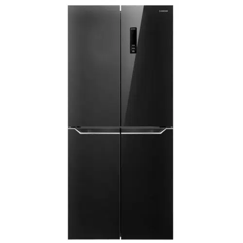 מקרר מקפיא תחתון 4 דלתות אמקור HR448GB שחור