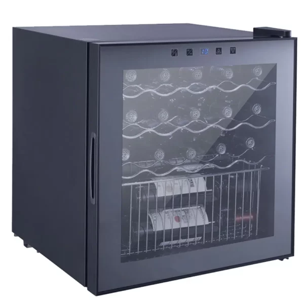 מקרר יין לנדרס מדפי נירוסטהשחור