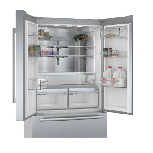 מקרר מקפיא תחתון 3 דלתות בוש KFF96PIEP נירוסטה