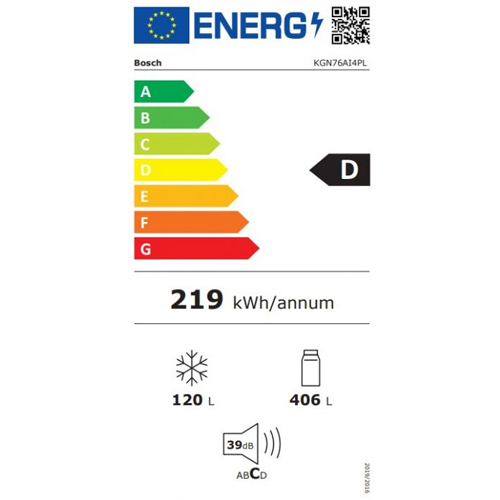 מקרר מקפיא תחתון בוש KGN76AI4PL נירוסטה מקרר מקפיא תחתון בוש KGN76AI4PL נירוסטה