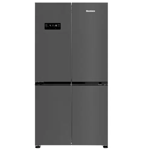 מקרר מקפיא תחתון 4 דלתות בלומברג KQD1636XBR נירוסטה מושחרת