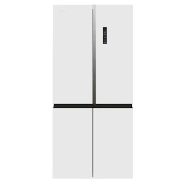 מקרר מקפיא תחתון 4 דלתות קונקה 700129 KRF-431WPW זכוכית לבנה