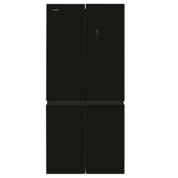 מקרר מקפיא תחתון 4 דלתות קונקה KRF480WG זכוכית שחורה