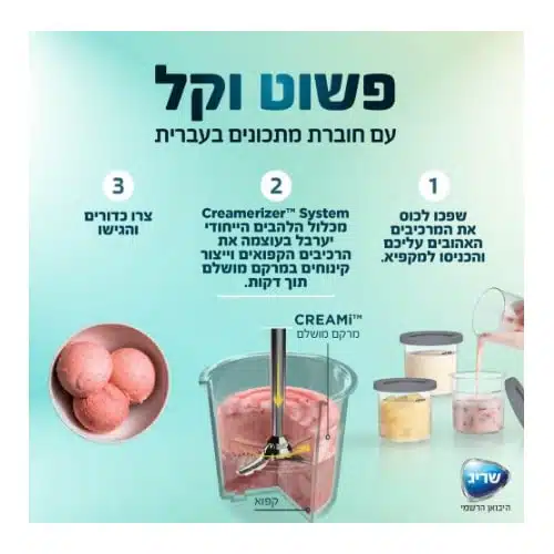 מכונת גלידה ביתית נינג'ה CREAMi Ice Cream Maker NC303