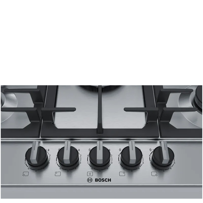 כיריים גז בוש PCQ7A5B95Y נירוסטה כיריים גז בוש PCQ7A5B95Y נירוסטה