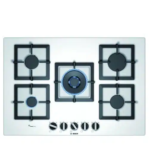 כיריים גז בוש PPQ7A2M20 זכוכית לבנה