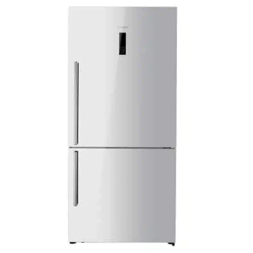 מקרר מקפיא תחתון הייסנס RD60-WGPK זכוכית לבנה