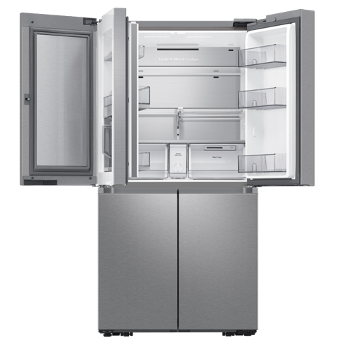 מקרר מקפיא תחתון 4 דלתות סמסונג RF82A9671SR  פלטיניום