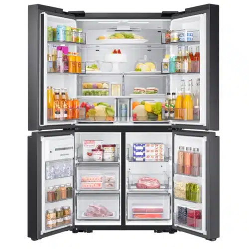 מקרר מקפיא תחתון 4 דלתות סמסונג RF85A9120B1 שחור